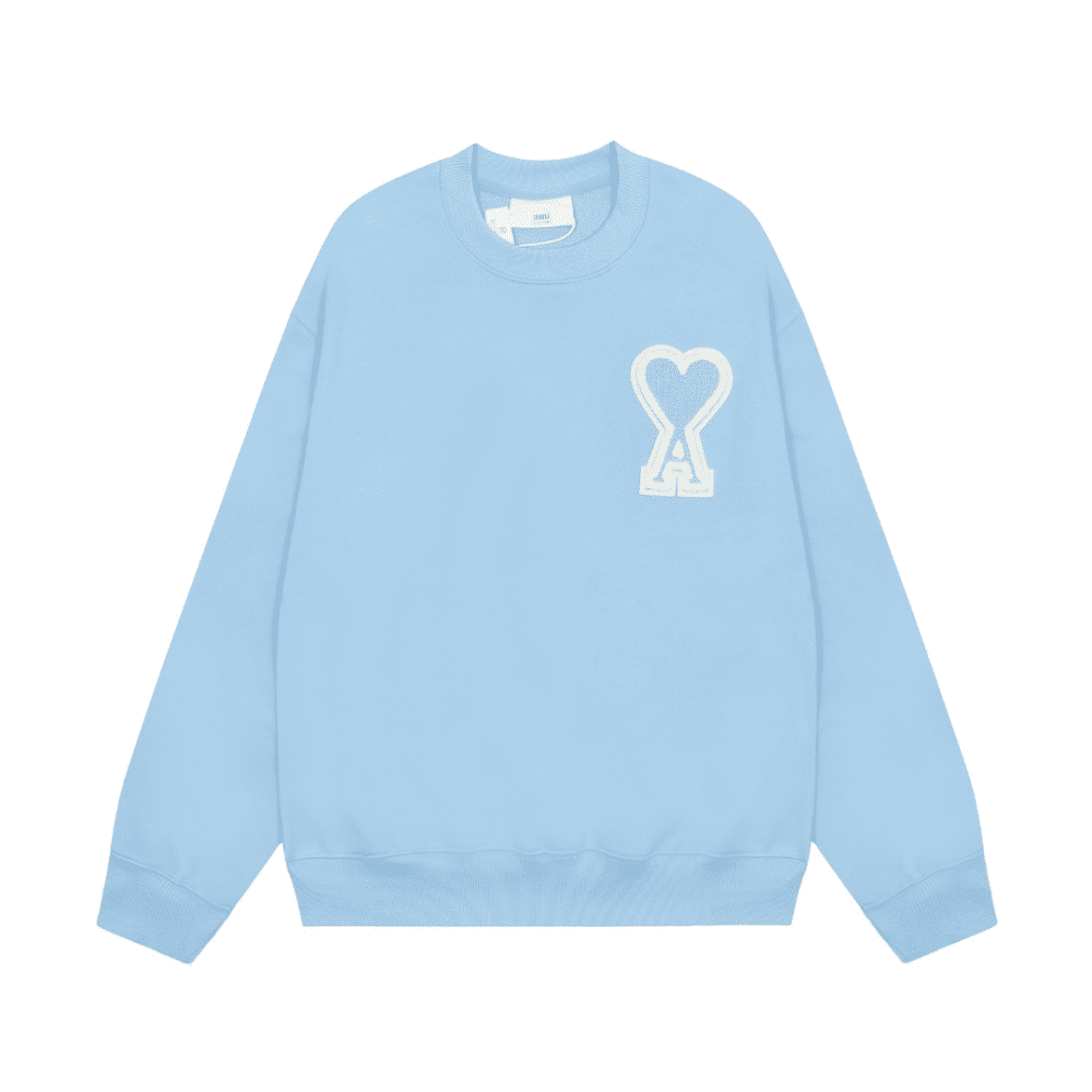 Ami Baby Blue Logo Hoodie