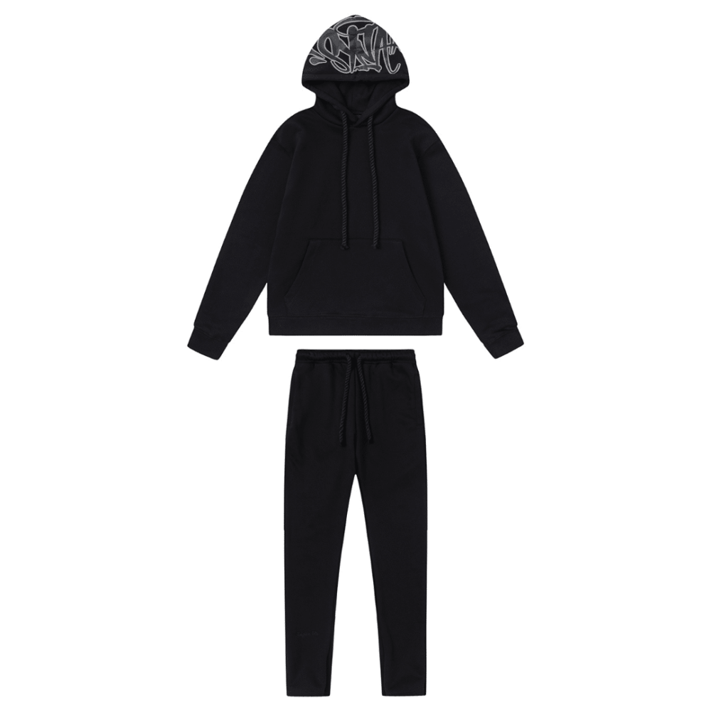 Syna World Logo Monochrome Black Tracksuit
